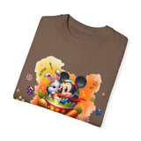 Chilling With My Peeps Unisex Garment-Dyed T-shirt | Fun Easter Graphic Tee