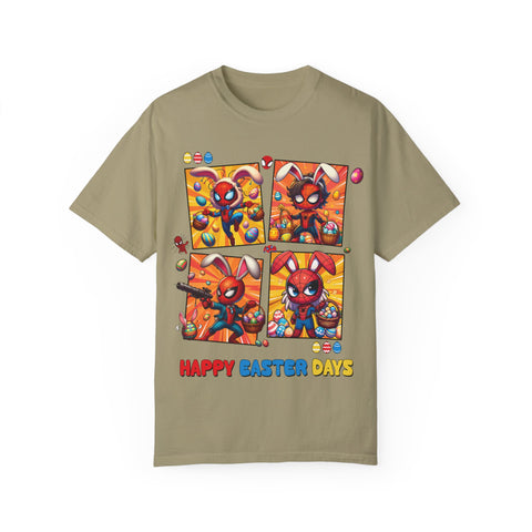 Kids' Easter Spider Bunny T-Shirt - Fun and Colorful Design