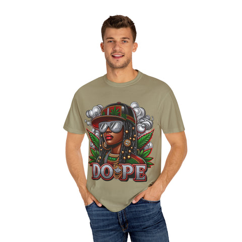 Dope Graphic Unisex Garment-Dyed T-Shirt – Stylish Cannabis-Inspired Tee for Everyday Wear