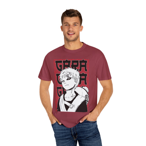 Anime-Inspired Garment-Dyed T-Shirt for Fans