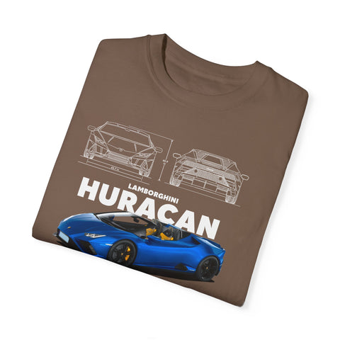 Lamborghini Huracan Unisex Garment-Dyed T-Shirt | Perfect for Car Enthusiasts and Gift Giving