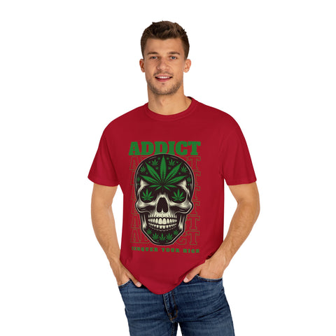 Addict Skull Graphic T-Shirt - Conquer Your High