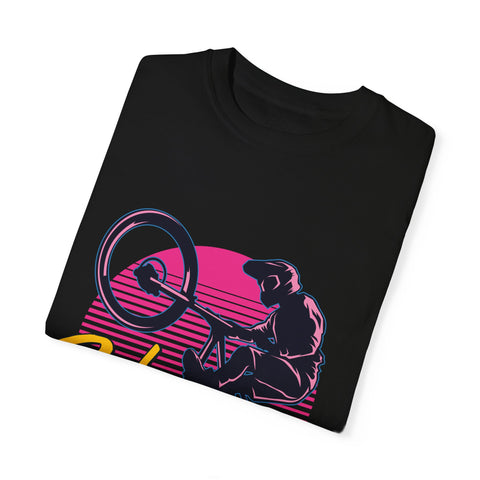 Ride Hard Unisex Garment-Dyed T-Shirt - Perfect for Cyclists & Outdoor Enthusiasts