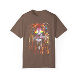 Cool Lion Sunglasses Unisex Garment-Dyed T-shirt