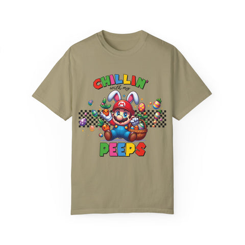 Chillin' with My Peeps Unisex T-Shirt - Fun & Colorful Graphic Tee for Easter Celebrations
