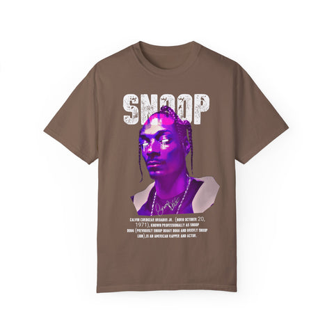 Vintage Snoop Dogg T-Shirt - Unisex Garment-Dyed Tee for Music Fans