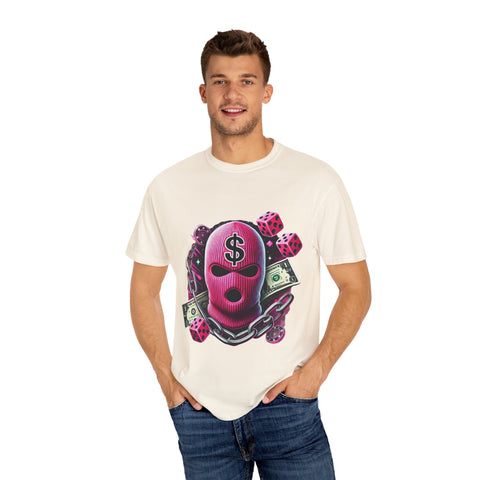 Unisex Garment-Dyed Graphic T-Shirt - Cash Rules Design