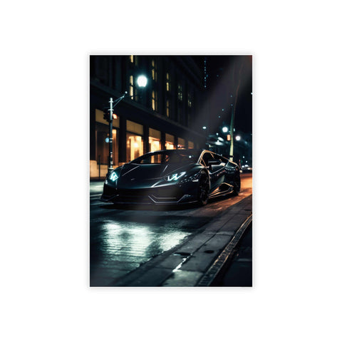 Sleek Glossy Car Poster - Modern Wall Art Decor for Auto Enthusiasts