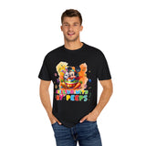 Chilling With My Peeps Unisex Garment-Dyed T-shirt | Fun Easter Graphic Tee