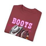 Unisex Garment-Dyed T-shirt - "Boots on the Ground" Country Vibe Tee