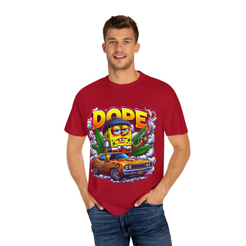 Retro Dope SpongeBob T-Shirt | Unisex Garment-Dyed Tee for Fun Vibes