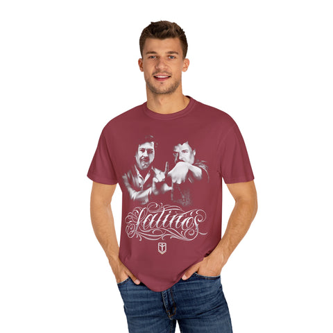 Unisex Garment-Dyed T-Shirt - Vintage Latino Graphic Tee