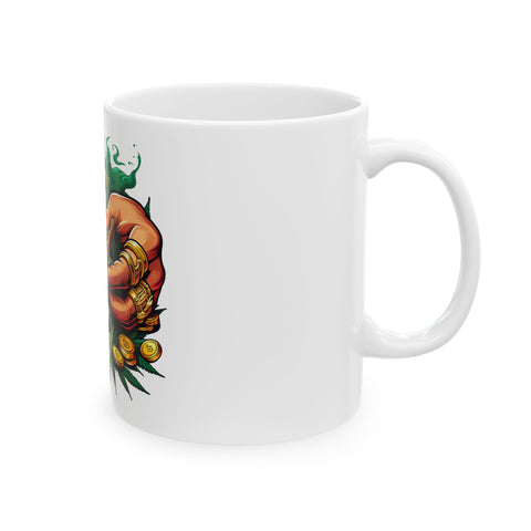 Cannabis Lifestyle Ceramic Mug - Unique 11oz/15oz Weed Money Design