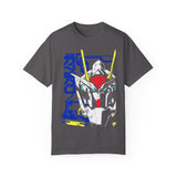 Anime-Inspired Unisex Garment-Dyed T-Shirt - Mecha Design