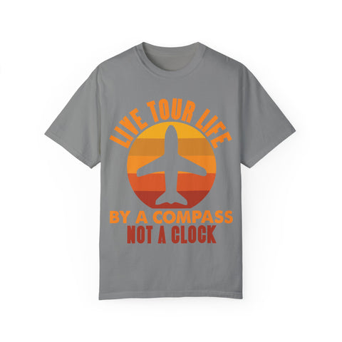 Live Tour Life T-Shirt - Unisex Garment-Dyed Tee for Travel Enthusiasts