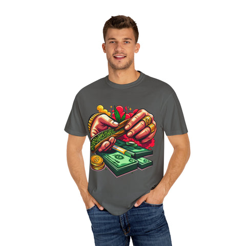 Cool Cannabis Money T-Shirt | Unisex Garment-Dyed Tee