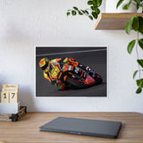 Vibrant Motorcycle Art Print - Gloss Poster for Racing Fans