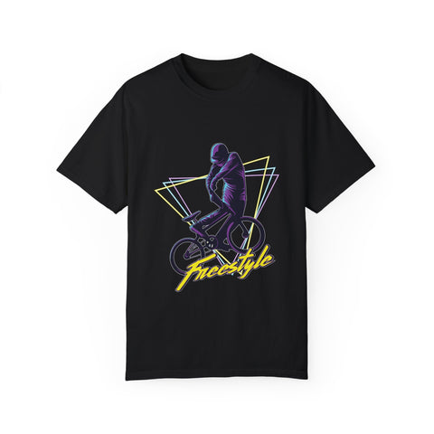 Unisex Freestyle Cycling T-Shirt - Retro Bike Art Tee