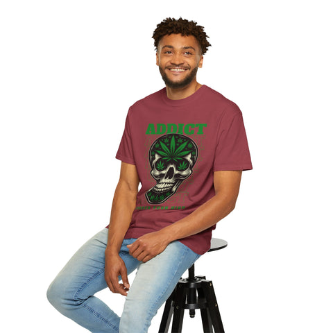 Addict Skull Graphic T-Shirt - Conquer Your High