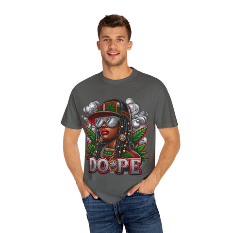 Dope Graphic Unisex Garment-Dyed T-Shirt – Stylish Cannabis-Inspired Tee for Everyday Wear
