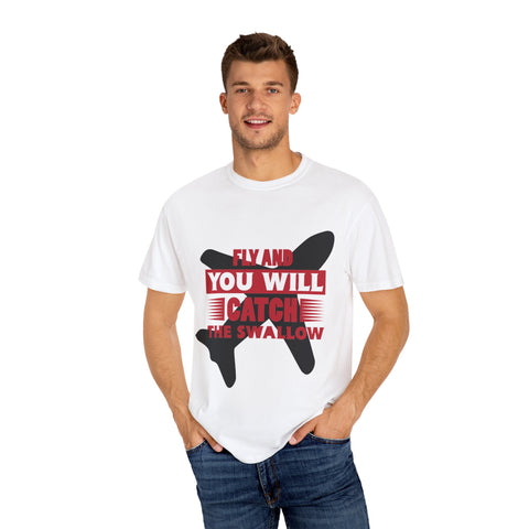Catch the Swallow T-Shirt - Unisex Garment-Dyed Tee for Adventurers