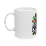 High Vibe Ceramic Mug - Funny Bear Design, Gift for Stoners, Cannabis Lover's Cup, 420 Coffee Mug, Unique Drinkware