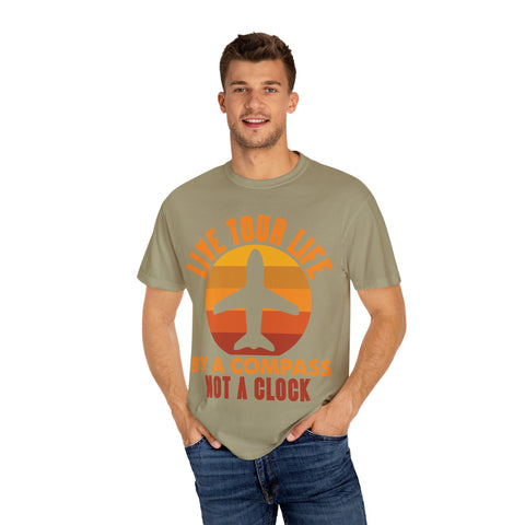 Live Tour Life T-Shirt - Unisex Garment-Dyed Tee for Travel Enthusiasts