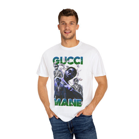 Unisex Garment-Dyed T-shirt - Gucci Mane Graphic Tee