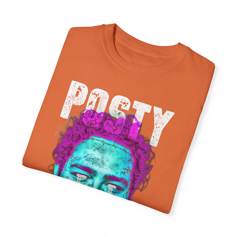 Posty Unisex Garment-Dyed T-shirt | Vibrant Vintage Style Tee for Music Lovers