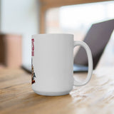 "Boho Floral Ceramic Coffee Mug – Perfect Gift for Nature Lovers"
