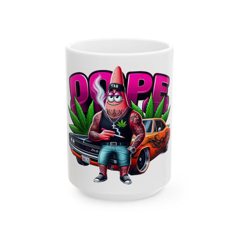 Dope Cartoon Ceramic Mug - 11oz & 15oz