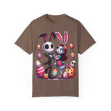 Easter-Themed Unisex T-Shirt with Bunny & Skeleton Print