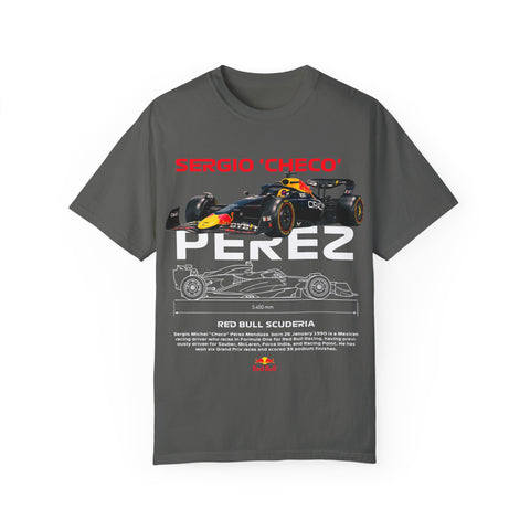 Sergio 'Checo' Perez Unisex Garment-Dyed T-Shirt - Red Bull Racing Fan Tee