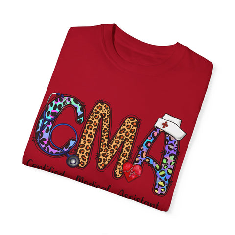 CMA Certified Medical Assistant T-Shirt - Fun Animal Print Unisex Tee