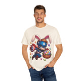 Easter Bunny Captain T-Shirt - Fun Unisex Garment-Dyed Tee