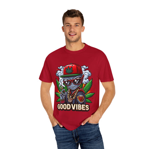 Good Vibes Unisex T-Shirt - Stylish Garment-Dyed Tee for Chill Moments