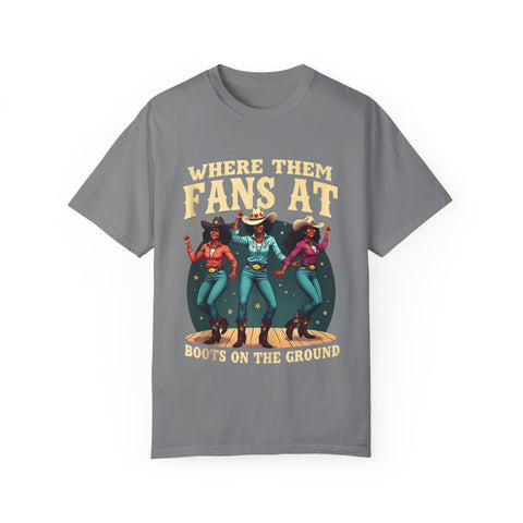 Where Them Fans At Graphic T-Shirt - Unisex Vintage Style Tee