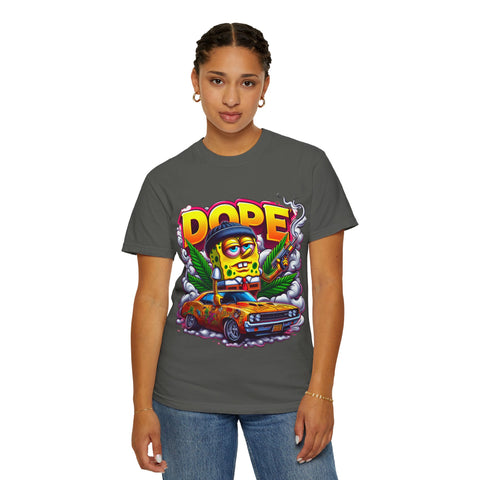 Retro Dope SpongeBob T-Shirt | Unisex Garment-Dyed Tee for Fun Vibes