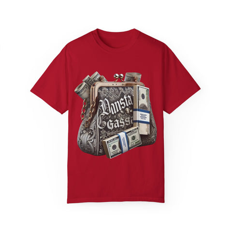 Gangsta Money Bag T-Shirt - Unisex Garment-Dyed Tee