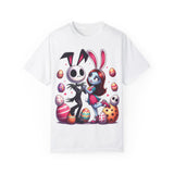 Easter-Themed Unisex T-Shirt with Bunny & Skeleton Print