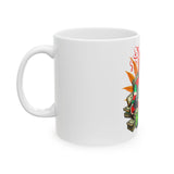 Stylish High Vibe Ceramic Mug - Skeleton Design (11oz & 15oz) for Coffee Lovers