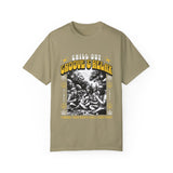 Chill Out Groove & Relax Unisex Garment-Dyed T-Shirt | Vintage Hippie Style
