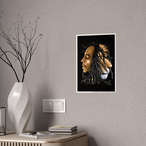 Reggae Lion Art Poster - Glossy Decor for Music Lovers