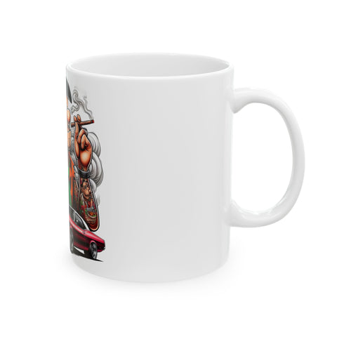 Hipster Ceramic Mug - DOPE Design | 11oz & 15oz Options