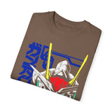 Anime-Inspired Unisex Garment-Dyed T-Shirt - Mecha Design