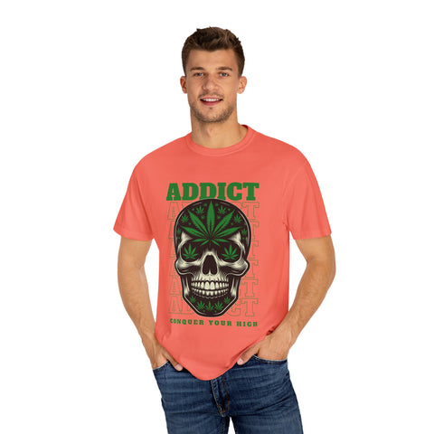 Addict Skull Graphic T-Shirt - Conquer Your High