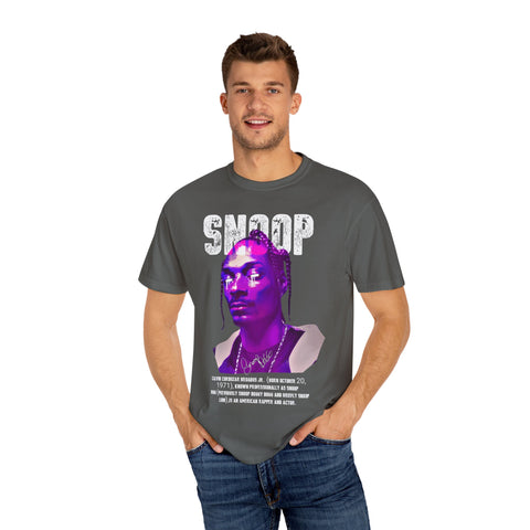 Vintage Snoop Dogg T-Shirt - Unisex Garment-Dyed Tee for Music Fans