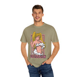 Anime-Inspired Unisex Garment-Dyed T-Shirt - Playful Manga Design
