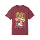 Anime-Inspired Unisex Garment-Dyed T-Shirt - Playful Manga Design