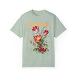 Ethereal Floral Unisex Garment-Dyed T-Shirt